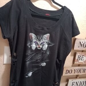 Black Cat Graphic Tee
